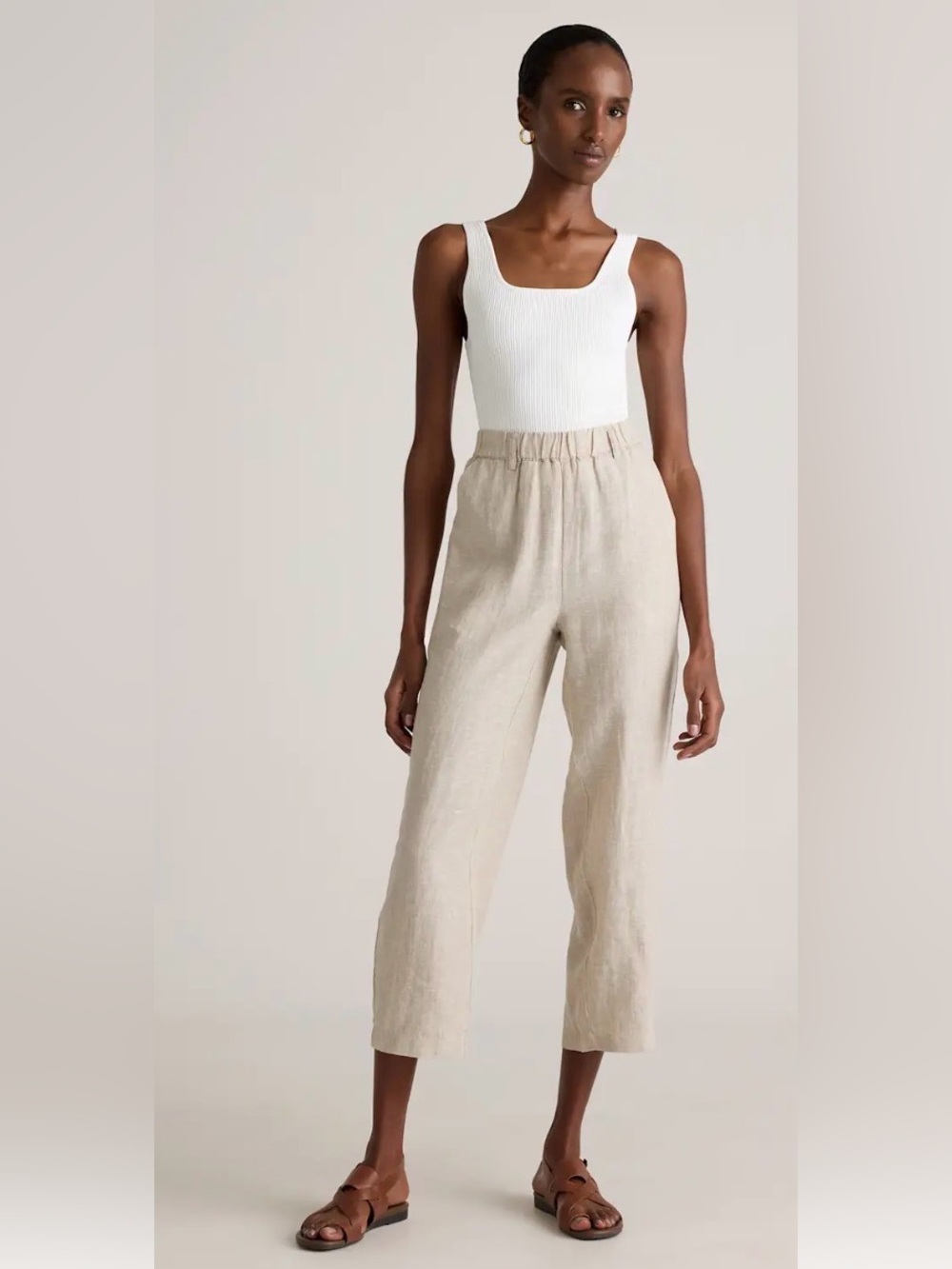 Quince linen pants, size M, 25” inseam